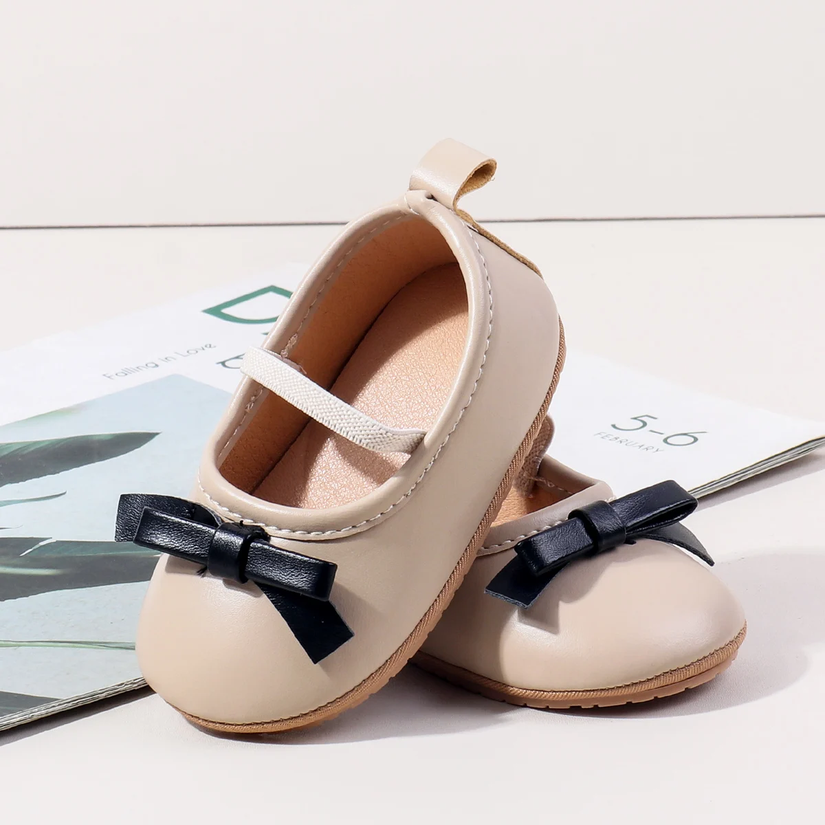 Fashion Patchwork Simple Pu Leather Toddler Baby Girls Shoes 0-12 Months factory