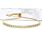 Fashion Row Bracelet Fashion New Products Women Single Row Full Diamond Zircon Adjustable Crystal Bracelet