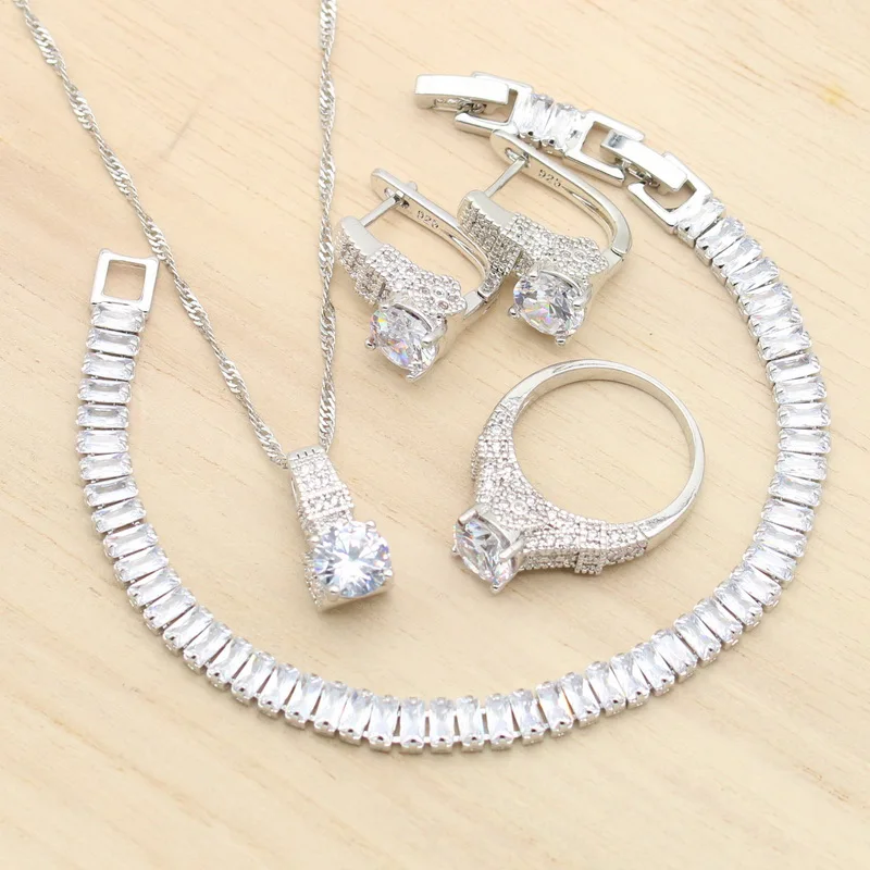 Silver 925 Jewelry Jewelry Sets For Women Accessories Jewelry Zircon