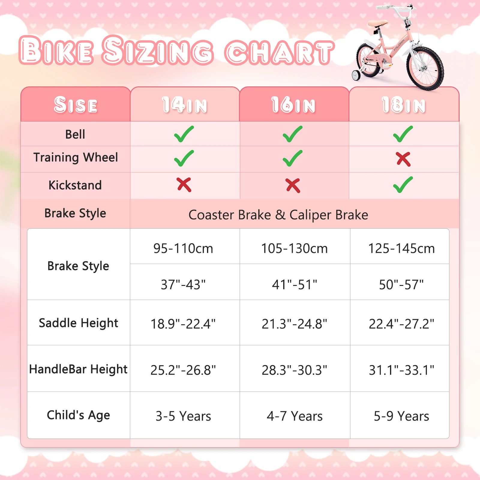 product 2025 new design 14 16 18 inch high quality steel rims kids bike single speed with ordinary pedal foot brake-4