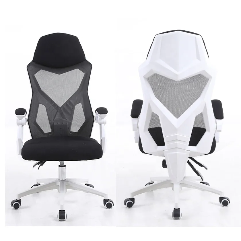 white ergonomic gaming chair