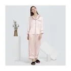 SIKOR Stock Factory Custom Satin Sleep Wear China 100% Pure Silk Pajama Set Winter Women Silk Pajamas