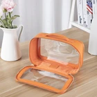 Women Clear Bag Custom Logo Women Clear PVC Travel Toiletry Bag Private Label Vinyl Waterproof Transparent PVC Makeup Bag