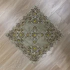 Acrylic American Luxury Pillowcase Golden Beaded Acrylic Diamond Sequins Pillowcase
