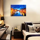 Art Light Print Decoration Wall Art Decoration Venice Landscape Battery LED Light Painting