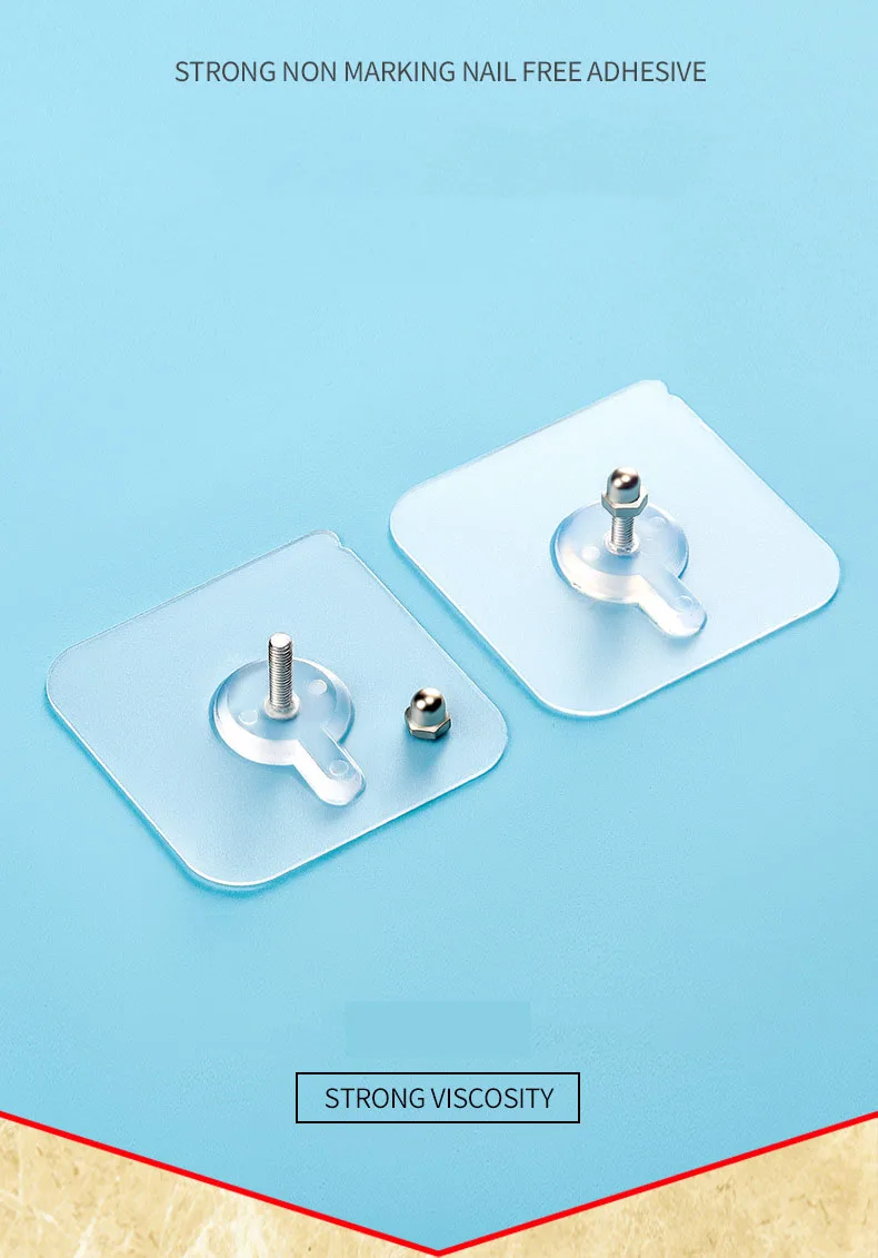 Aoniu Traceless Nail No Punching Hook Screw Stick Picture Frame Photo Wall Tile Wall Nail Wall Hanging Sticky Hooks supplier