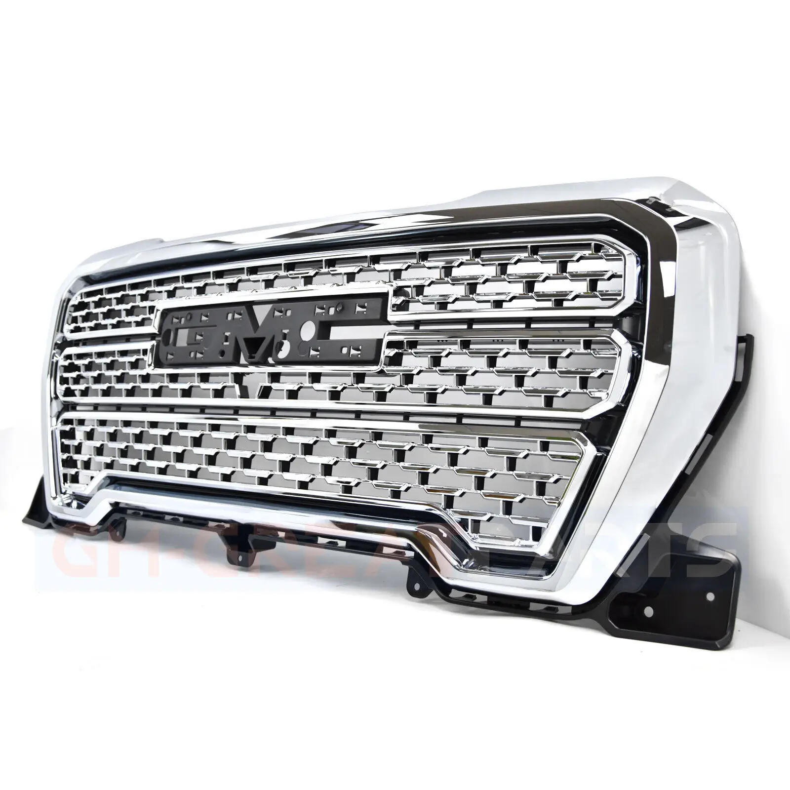 product auto chromen voorste bovenste grille voor gmc sierra 1500 2019 2020 2021 accessoires body kit onderdelen oem 84633827432-35