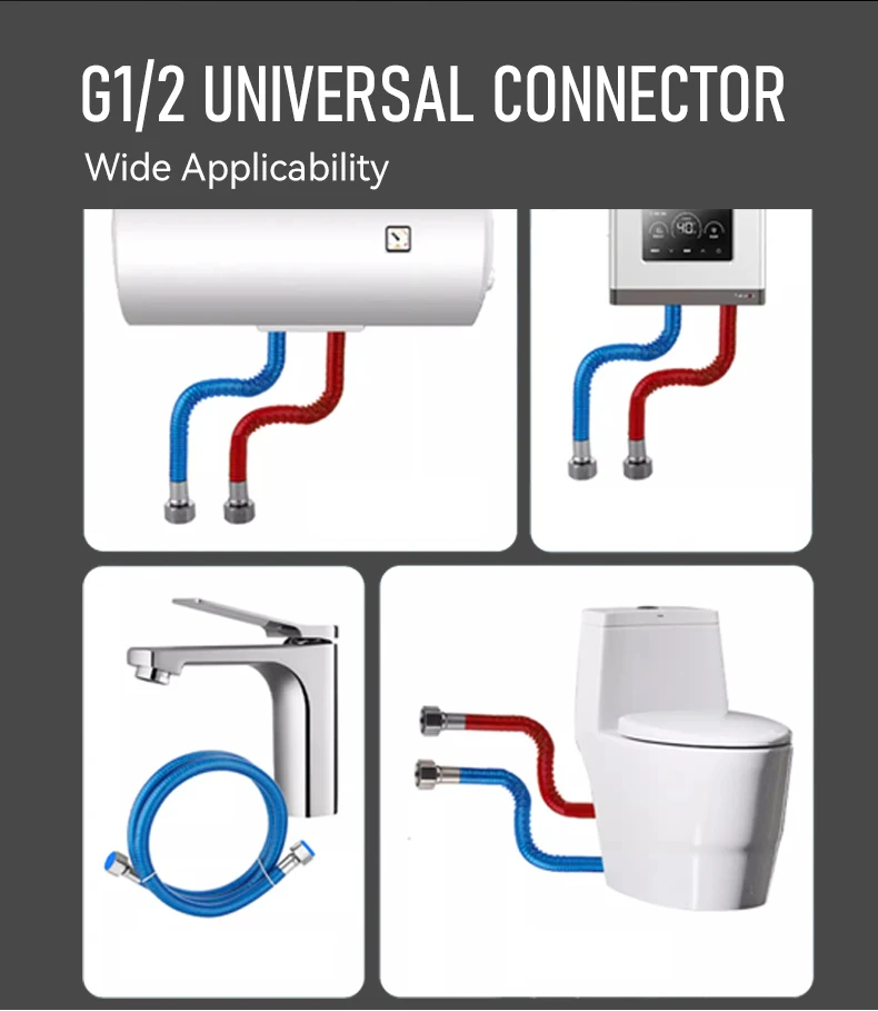 304 Stainless Steel Corrugated Hose Flexible Metal Pipe for Gas Water PVC-Coated Surface for Heat Insulation & Safe Handling details