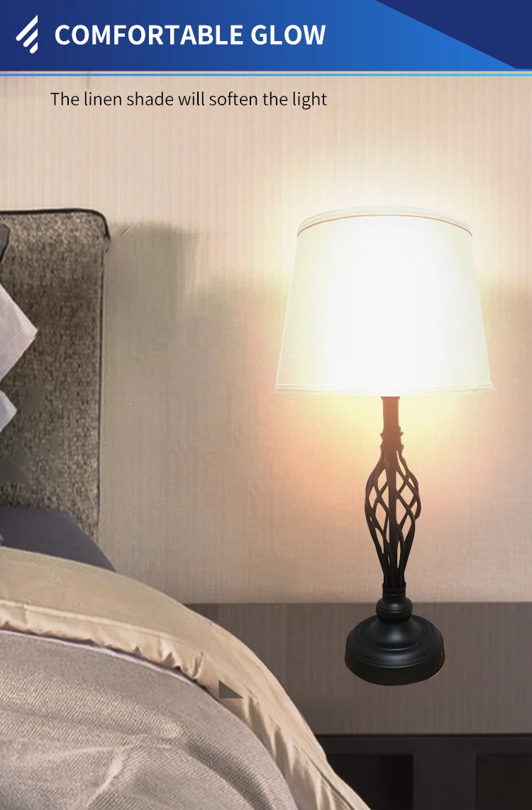 Cross-border USB mobile phone charging touch cloth cover desk lamp Bedroom bedside lamp cloth cover small desk lamp