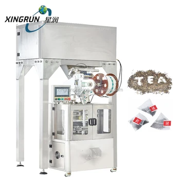 Full Automatic Tag & Thread Rectangular Tea Bag Rose Tea Packing Making Filling Machine