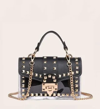 2021summer New Trends Designer Bag Fashion Pvc Transparent Jelly 2 In 1 Women Handbags