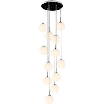 Nordic Fashionable glass ball home hotel circle Ceiling Modern chandeliers pendant lights