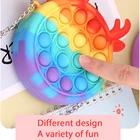 Coin Purse New Arrival Silicone Mini Lady Bag For Girls Bubble Sensory Fidget Sling Totes