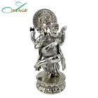 Silver Buddha Silver Resin Buddha Resin Silver Plating Ganesh Buddha Hindu God Figurine