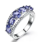 Ring Wedding New Design Personality 925 Sterling Silver Luxury Ring Oval Sapphire Wedding Ring For Women