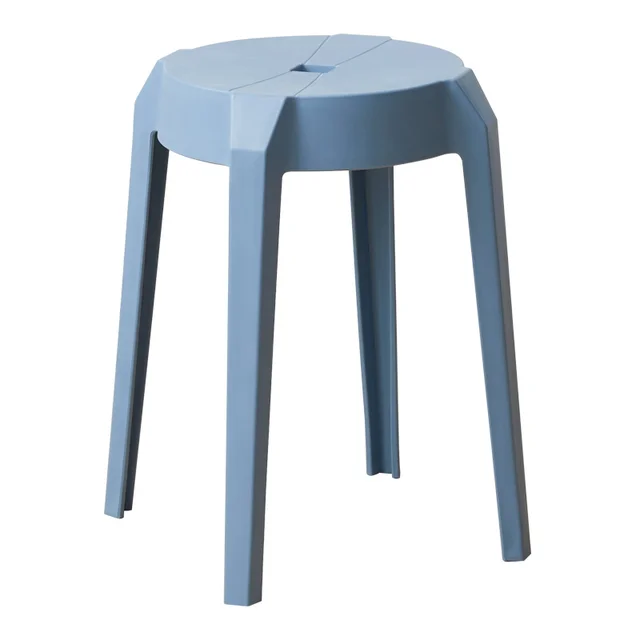 Modern High Quality Colorful Stackable PP Plastic Stool Chair Home Living Room Outdoor Bedroom School Warehouse Supermarket Use