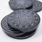 Obsidian Obsidian Wholesale Natural Hand Carved Healing Crystals Black Obsidian Mirror Folk Crafts