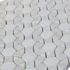 Medallion And Chinese Fashion Decor Irregular Medallion Wall And Floor Tile Carrara White Marble Mosaic