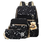 Backpack School 2021 New Arrive Stationery Backpack Canvas Book For Kid Student Casual School Bags For Teenagers