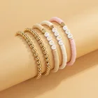 Letter 2021 Trendy New Style Multi-layer Detachable Manual Beaded Letter Set Bracelet