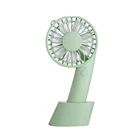 Fans Plastic Fan Wholesale Green Folding Handheld Portable Cooler Fans Plastic Hand Fan For Office Lady