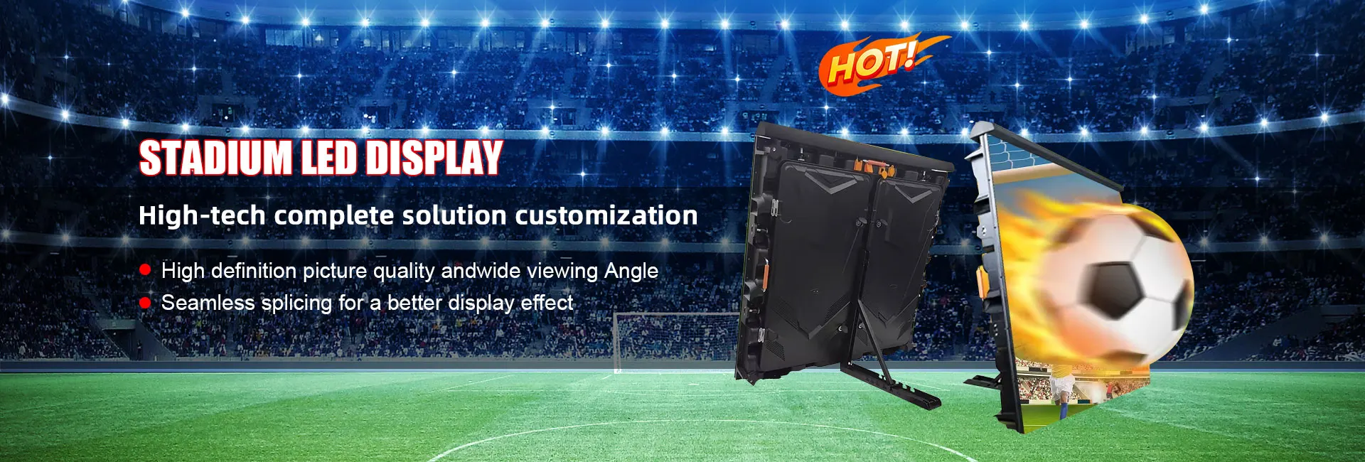 High Quality Soft Sport Arena Events Field P6-Stadium-Videos-Outdoor-LED-Display for Football LED Screen Mobile Digital Signage manufacture