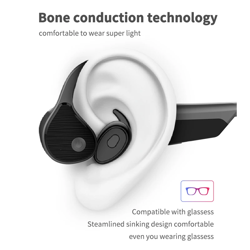 New Bone Conduction Tws Wireless Waterproof Earphone Sport Ear Hook Wireless Tws Earhook Pro9