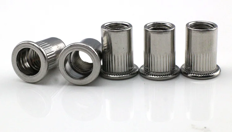 304 Stainless steel Rivet nuts Carbon Steel Or Stainless Steel Nutsert Rivnut Rivet Nut With Knurled Body