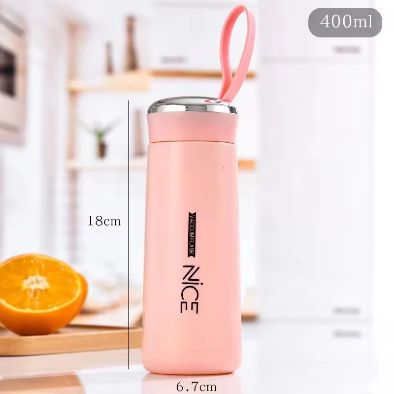 Crystal Infused 400ML Water Cup Ins Student Simple Trend Fresh Advertising Gift Cup Custom Cup