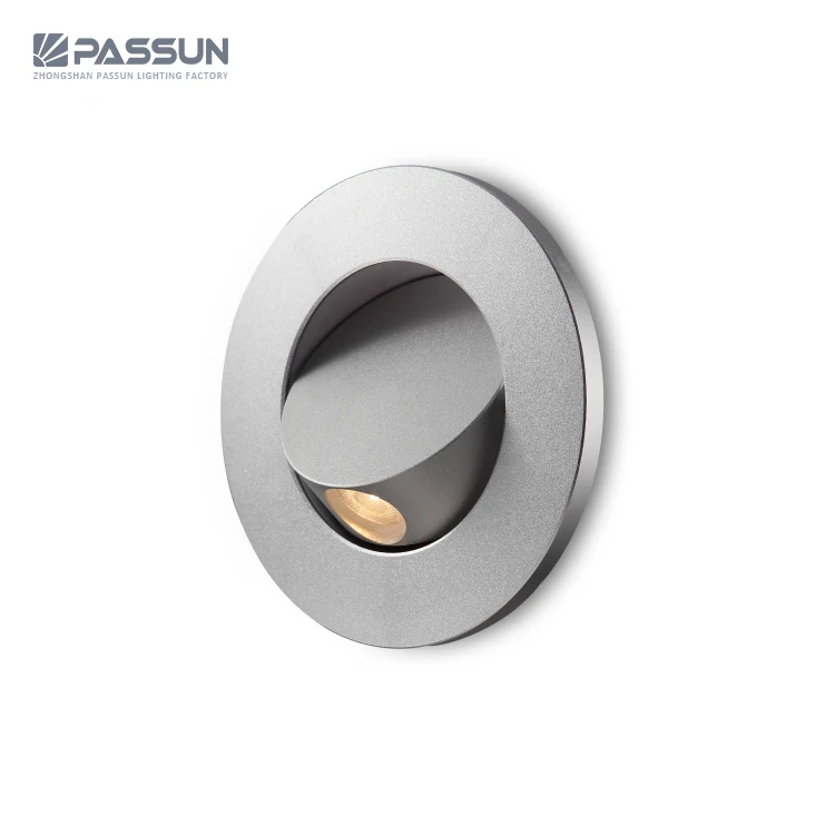 Aluminium 3w recessed rose gold fancy led bedside wall light for bedroom