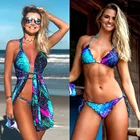 Bikinis Bikini High Elasticity Triangle Bikinis Strap Bikini Swimsuit 3 Pieces Designer Bikini Set