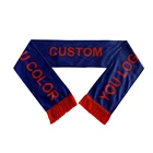 Scarf Fan Scarf Custom Logo All Color Printing Football Soccer Style Club Team Promotion Sports Fan Scarf