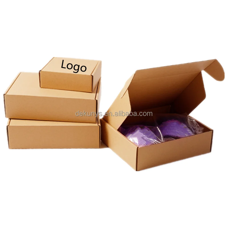 Custom Logo Eco-friendly Craft Paper Mailer Box 15*15*5cm for Apparel Packaging