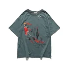 Men's Summer IHJ3714 Men's Clothing 2021 Summer Retro Hip Hop Short Sleeve Cotton T-Shirt