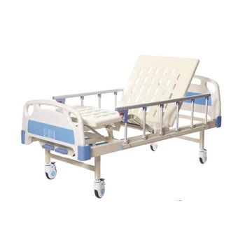 Cheap price 2 cranks adjustable medical manual hospital nursing patient bed for sale