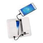 Purse Wallet Pu Leather Built In Wireless Power Bank 6800mah Charging Purse Case Card Holder PowerBank Men Wallet