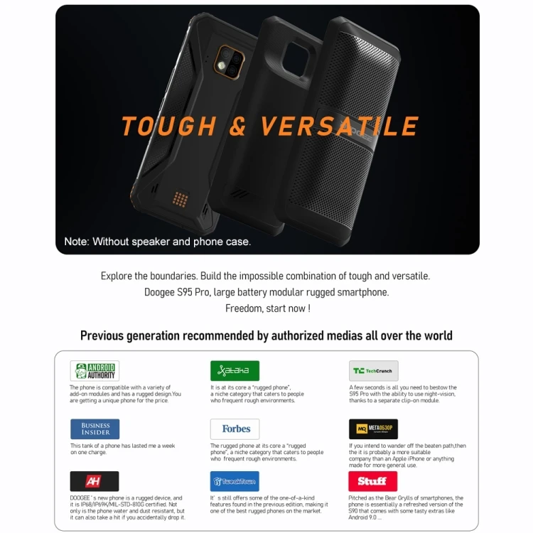 Doogee S95 Pro 2021 4G 8G+128G/256G Rugged 6.3 inch 5150mAh 48MP Android 9.0