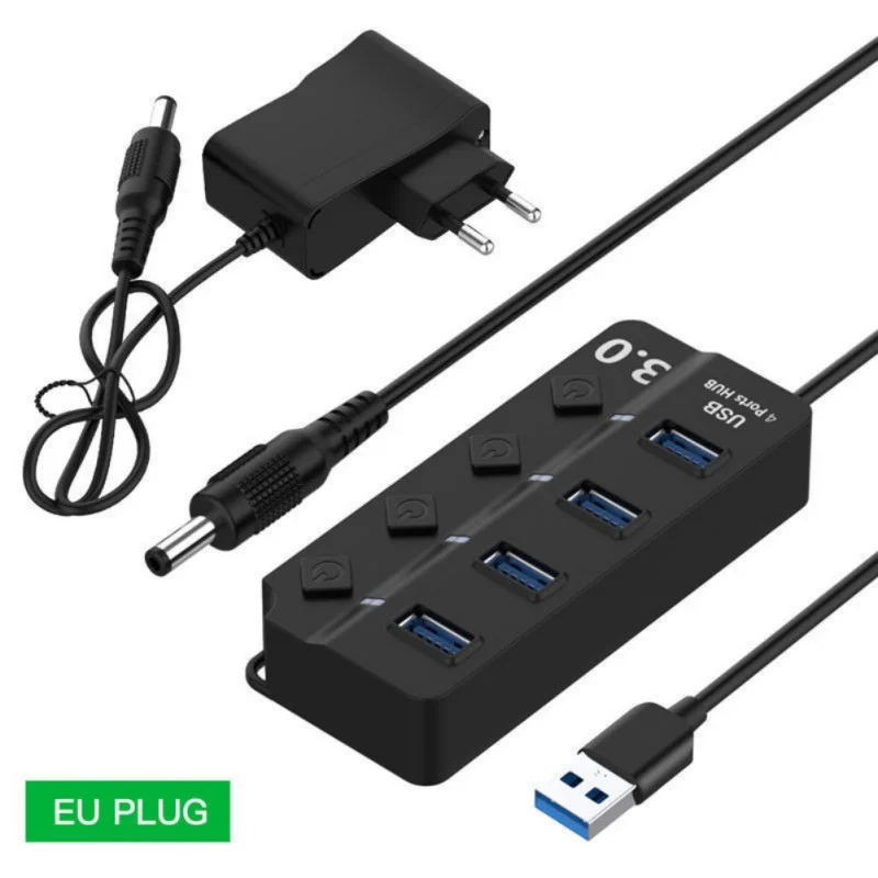 multi port usb hub with on off switch