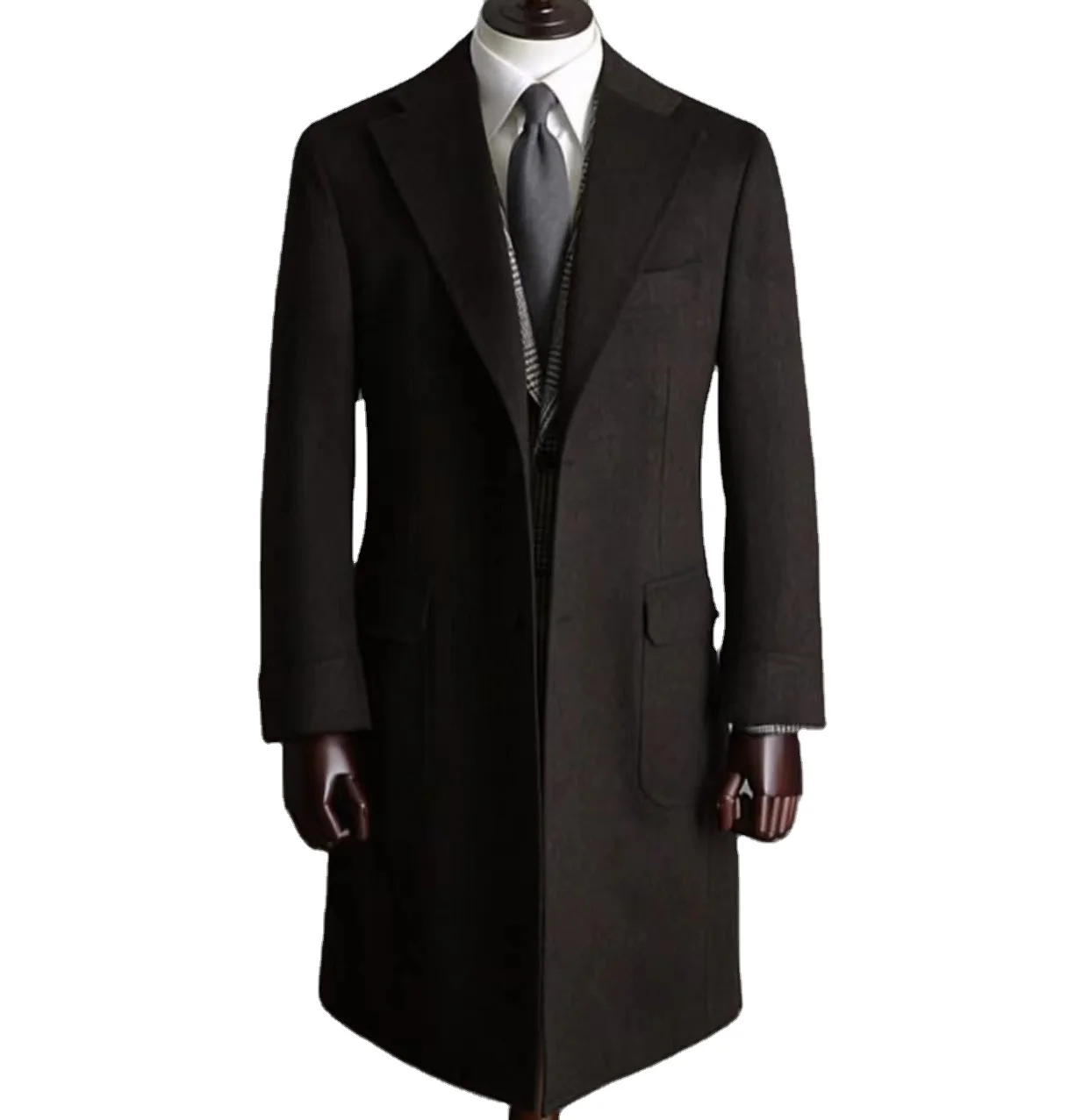 Wholesale Winter Overcoat Slim Men Mens Wool Cashmere Overcoat Stylish