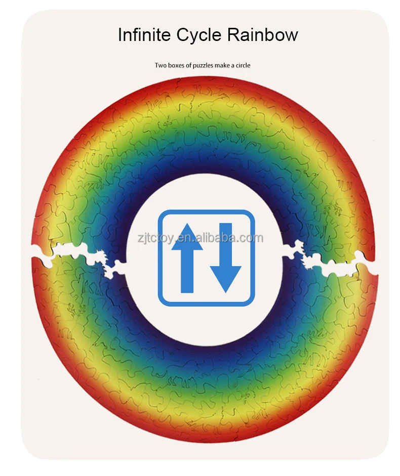 لعبة تعليمية مبكرة مكونة من 119 قطعة من ألغاز قوس قزح خشبية مخصصة للبالغين والأطفال الأولاد والبنات تفاصيل البالغين