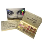 Colors Vegan Makeup Professional Magnetic Paper Packaging Shimmer Golden 18 Colors High Pigmented Eyeshadow Palette