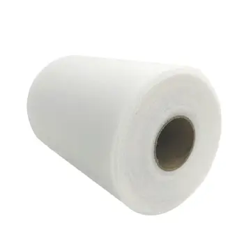 6" cheap white tulle fabric roll