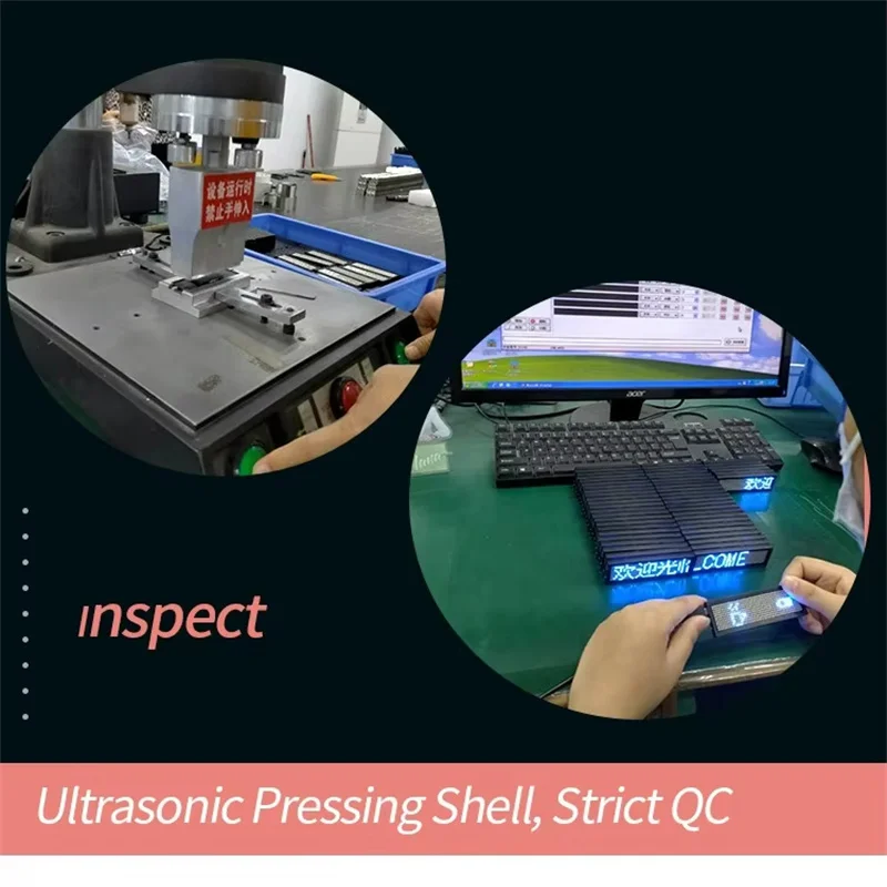 Advanced Quality  LED Tag Tags Customizable LOGO  High Visibility  LED Scrolling Message Led Light up Reflectable LED Badge