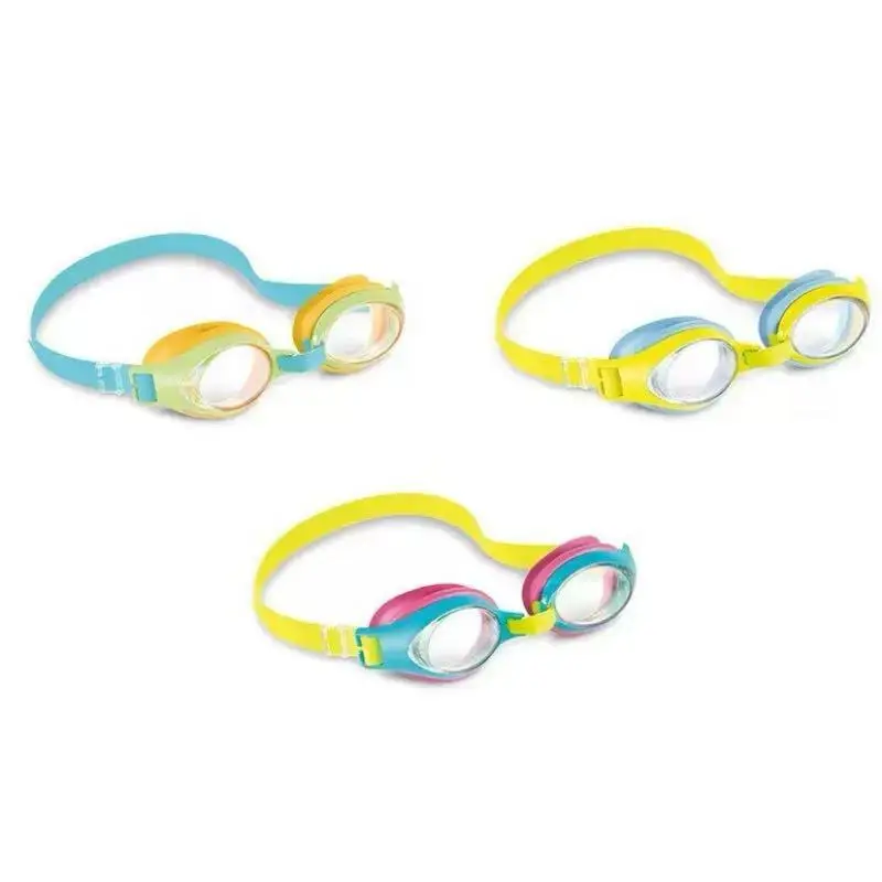 Factory Supply Outdoor Sports Waterproof Racing Anti-Fog Swimming Diving Goggles with PC Lens