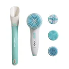 Low Moq Manufacturer Wholesale Custom Home Portable Waterproof Silicone 5-In-1 Electric Cleansing Brush Set