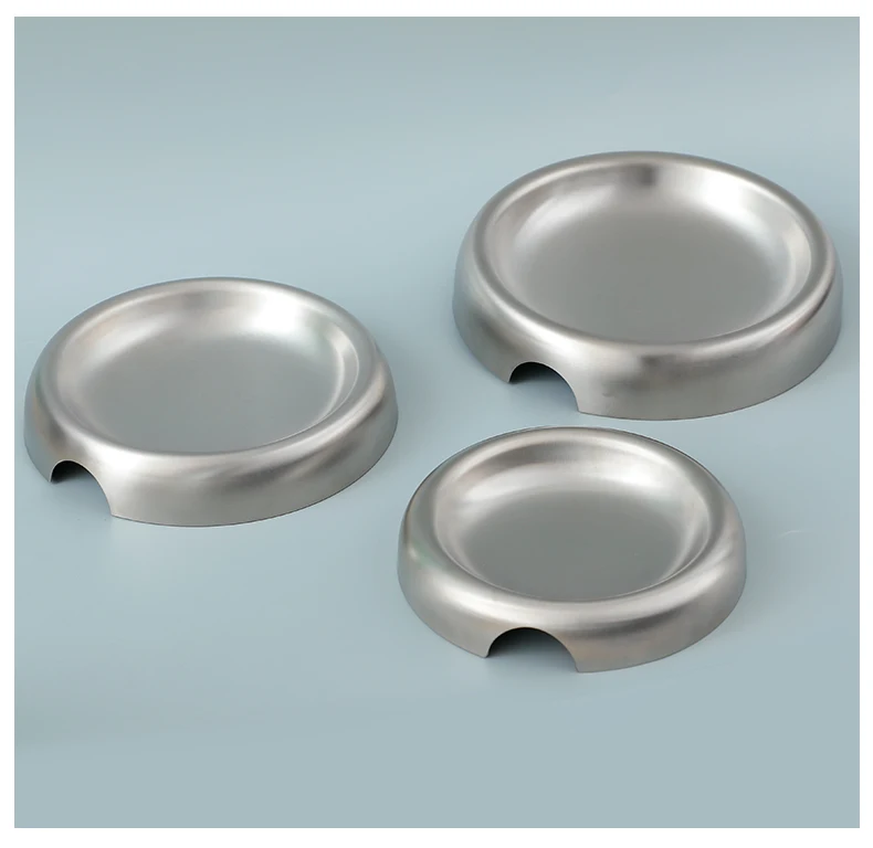 Hot High Quality 304 Stainless Steel Pet Bowl Anti Tipping Design Easy to Clean Food and Water Feeder for Dog Cat Pet Products factory