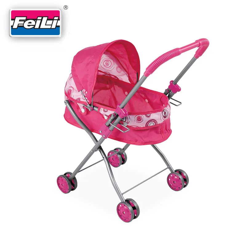 Fei Li toys best seller foldable toy doll pram for toddler girl toys stroller baby doll pram stroller