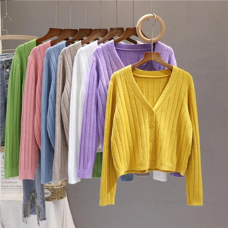 Women's Casual Draped Open Front Cropped Cardigan Long Sleeve Sweater Peplum Knit Outwear