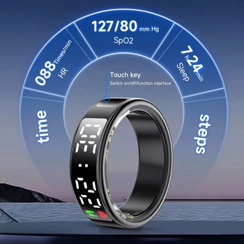 SHR Ring Smart Ring Ectri Waterproof Custom SR10 Screen Display Photo control Heart Rate Health Intelligent Wearable Smart Ring