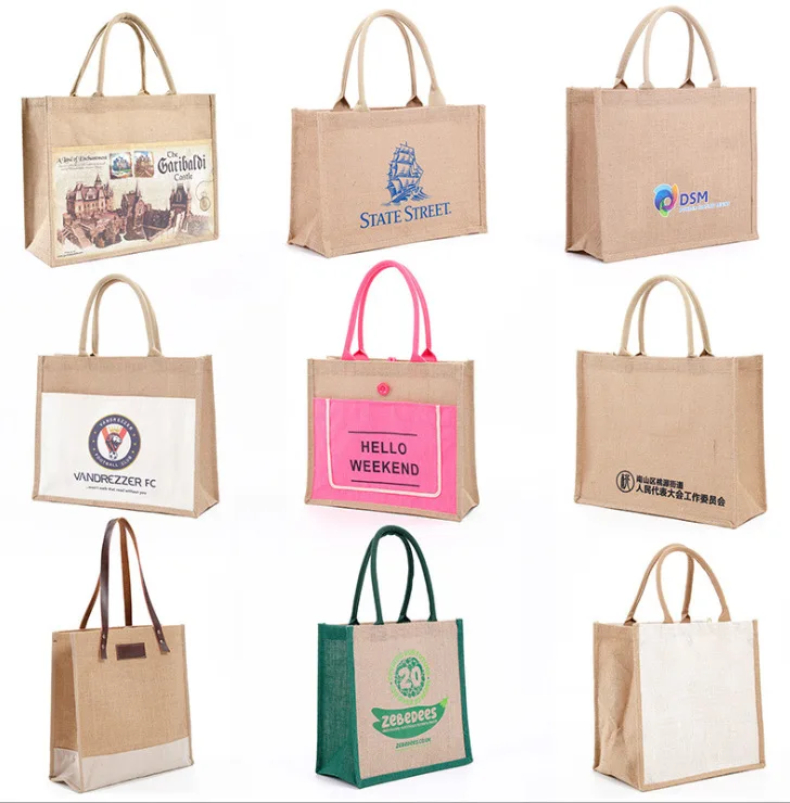 personalized jute tote bolsas